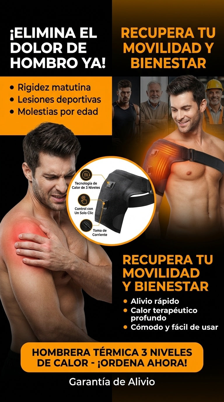 HOMBRERA TERMICA 3 NIVELES DE CALOR TERAPEUTICO