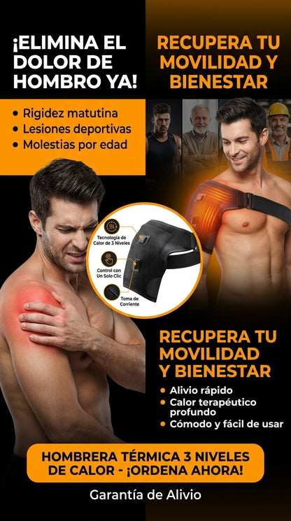 HOMBRERA TERMICA 3 NIVELES DE CALOR TERAPEUTICO